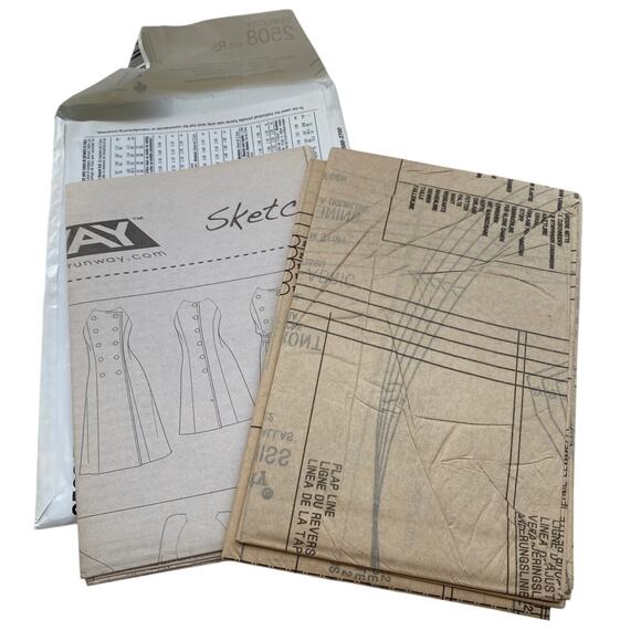 Simplicity Project Runway 2508 Coat Woman's 14 16 18 20 22 Sewing Pattern UC FF - Picture 3 of 3